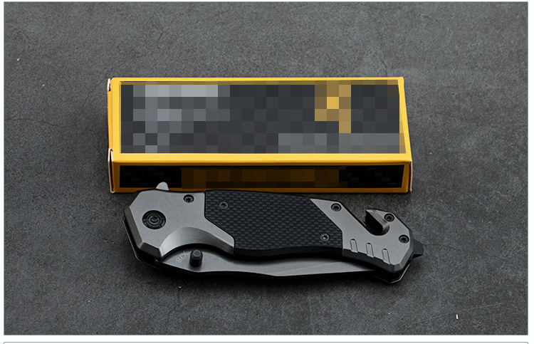 Outdoor folding knife, camping tactics, high-hardness knife, multi-functional survival portable folding knife, mini knife pic 12