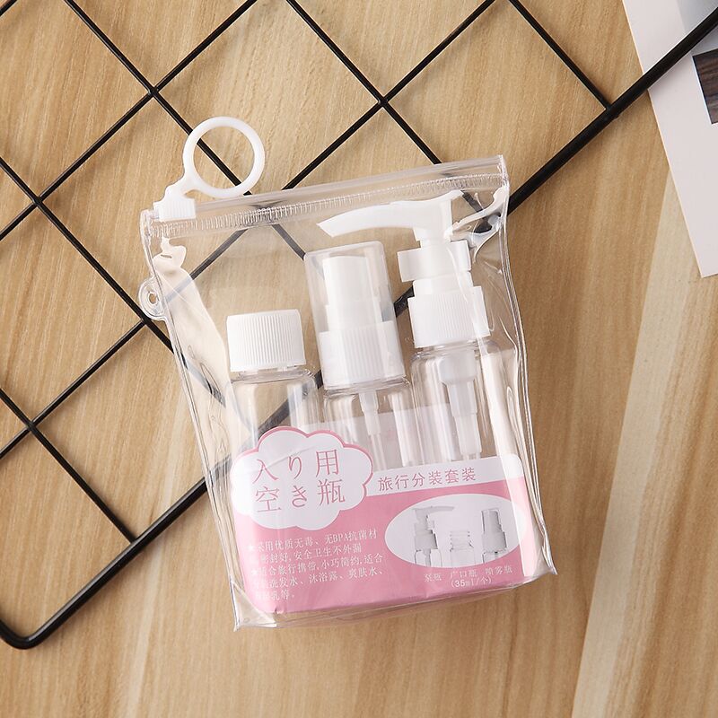 Portable travel cosmetics, empty bottle set, spray bottle, lotion bottle 30ml pic 1