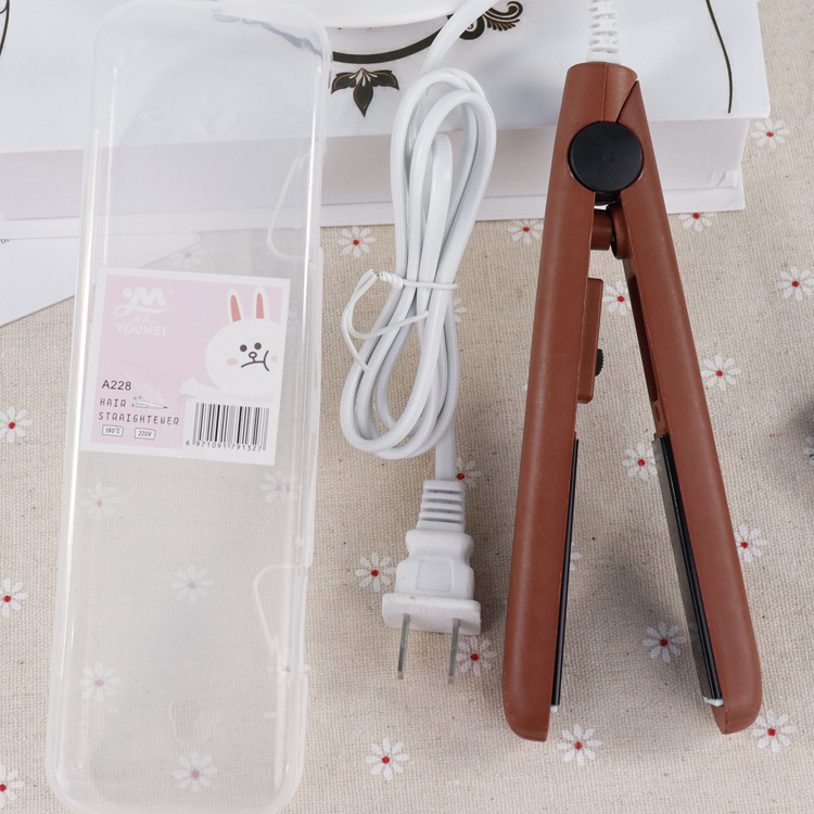 Factory direct sales of creative and fashionable hair straightening boards, household mini round bucket hair straightening devices and hair perming devices, exclusively available in physical stores pic 9