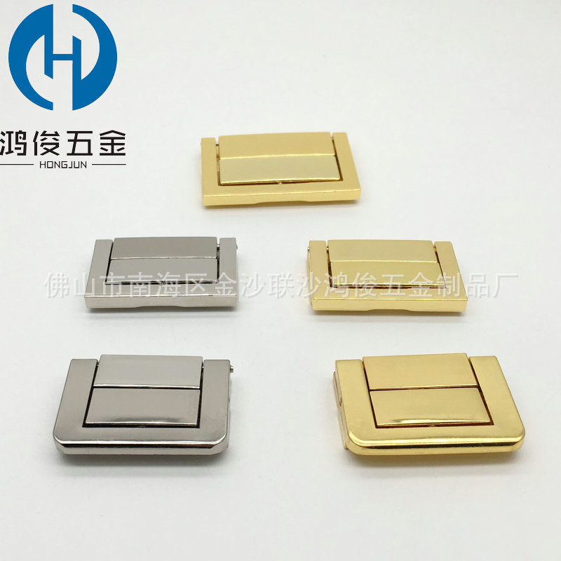 The manufacturer supplies die-cast square lock Japanese character buckle jewelry boxes, wooden boxes, lock buckle jewelry box accessories pic 7