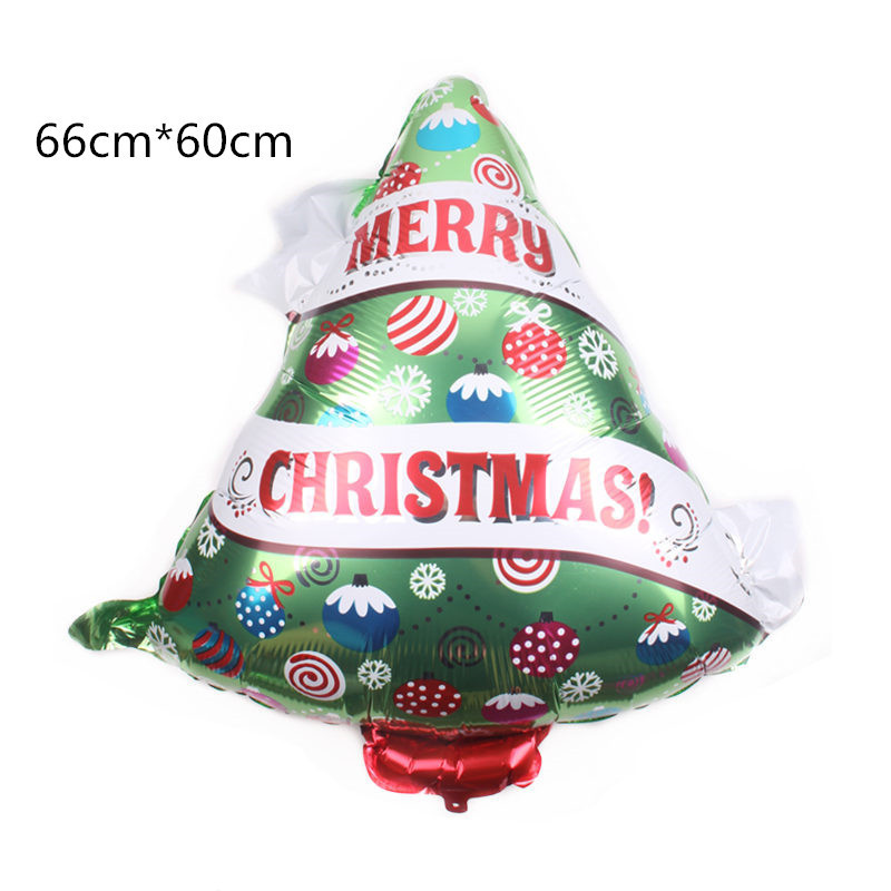 New Santa Claus Christmas tree aluminum film balloon Snowman Christmas atmosphere decoration aluminum film balloon pic 26