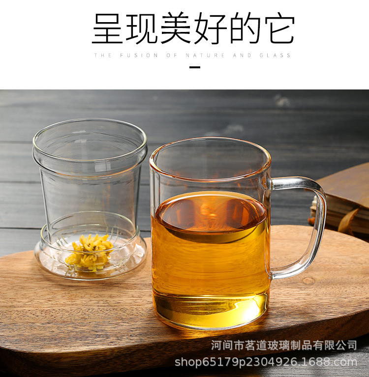 家用高硼硅透明玻璃水杯茶杯有盖带把办公咖啡杯带盖简约泡茶杯详情24