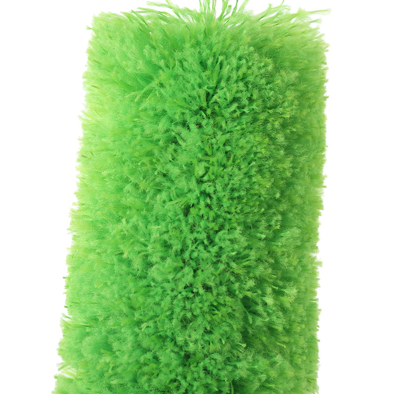 Cross-border 5-section telescopic rod fiber wool duster, household dust removal and dusting duster, non-feather duster, non-shedding, wholesale pic 9