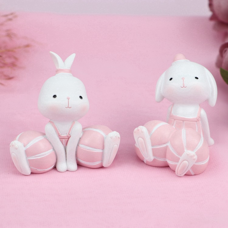 国潮卡通桑迪兔摆件树脂工艺品家居客厅桌面装饰网红兔子生肖节日礼物详情4