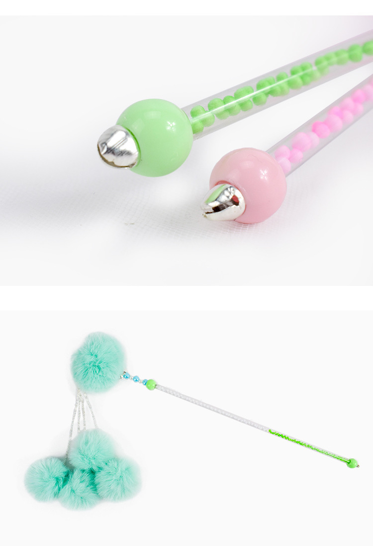粉色毛球逗猫棒猫咪宠物用品逗猫棒宠物猫猫玩具猫咪玩具详情11