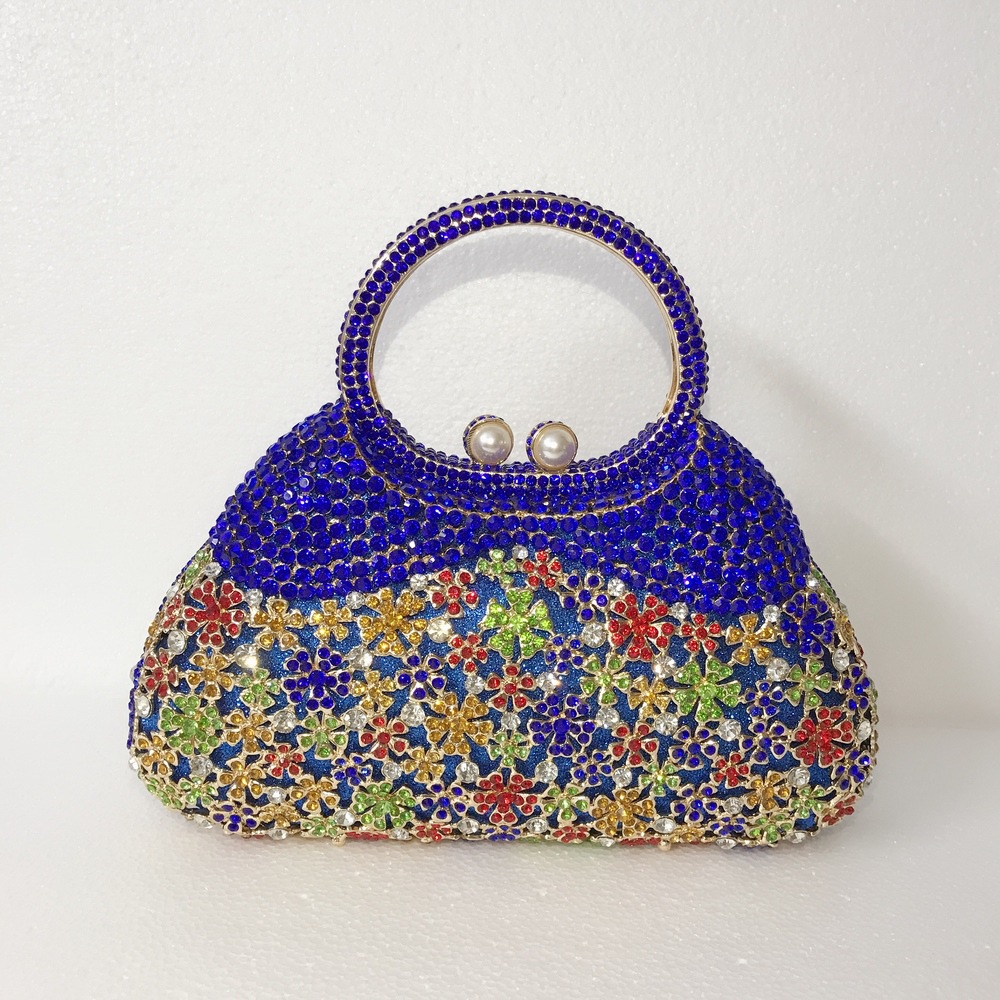 BL086 AliExpress Water Diamond Bag, Perforated Metal diamond-encrusted Dinner Bag, Full Diamond handbag for Foreign Trade Ladies, Banquet Bag pic 24