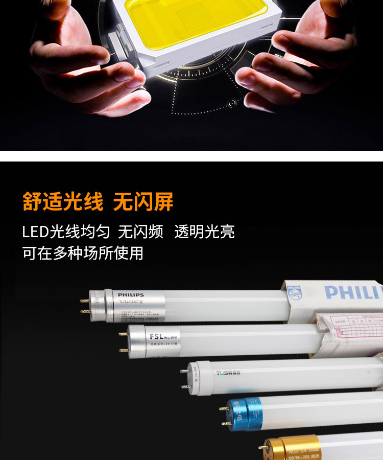 【LED Tubes 】 Wholesale of high-brightness and energy-saving LED tubes from the manufacturer, 1.3-meter 16W multi-brand led tubes pic 7