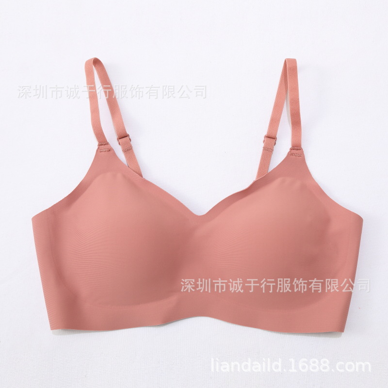 日本无痕内衣胸罩女聚拢舒适美背纯色透气莫代尔收副乳u型文胸详情14