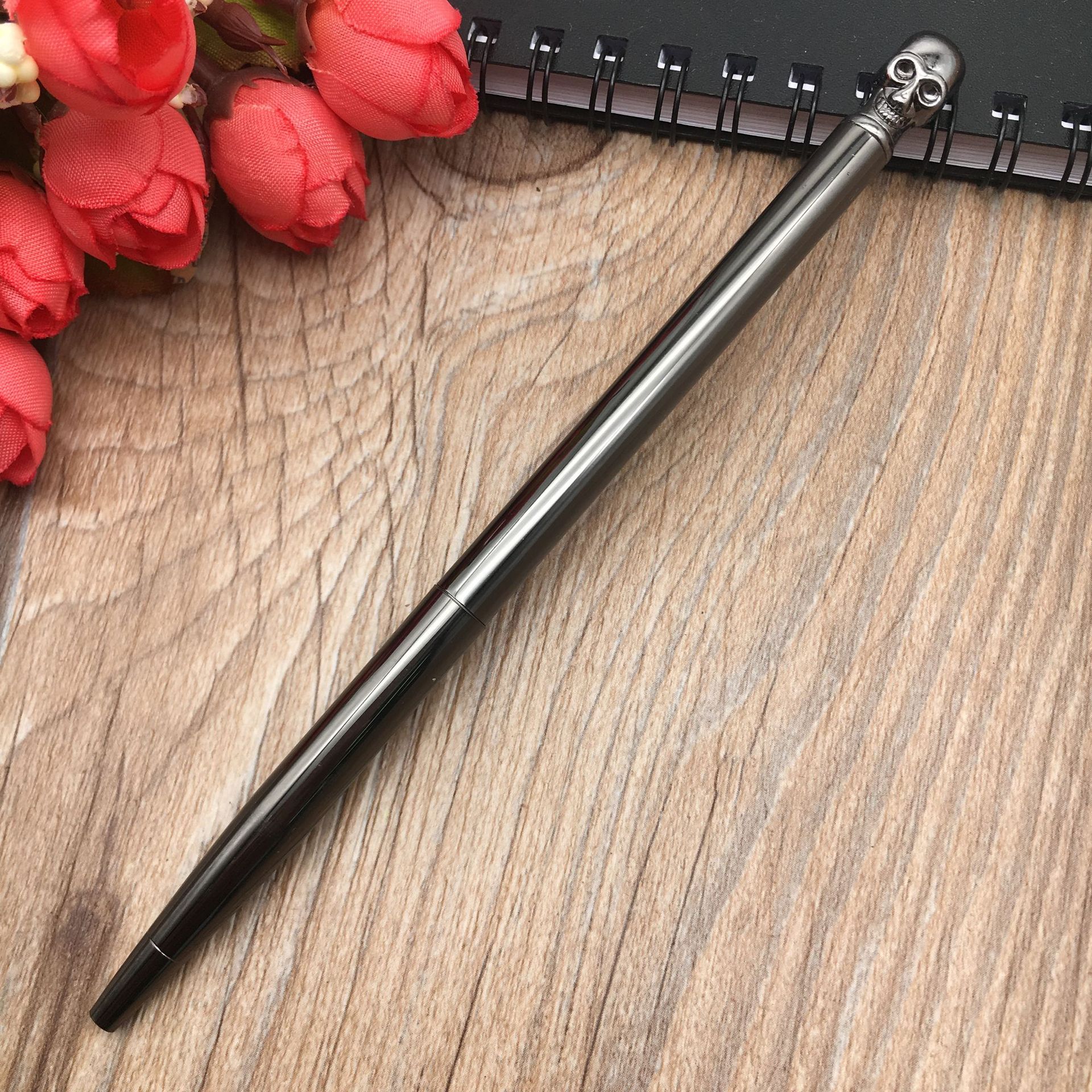 In stock: Cute Japanese and Korean skull ballpoint pens, large-head ballpoint pens, cartoon-shaped ballpoint pens that can print logos pic 5