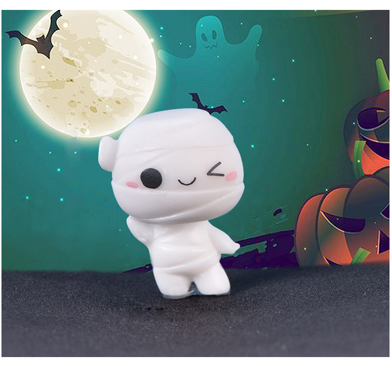 New cute pumpkin lantern, ghost vampire and creative keychain for Halloween micro-landscape succulent ornaments pic 44
