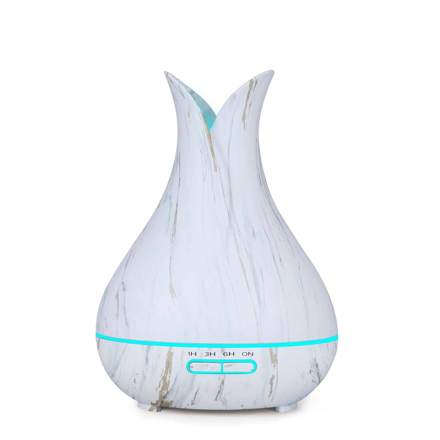 厂家批发新款400ml木纹香薰加湿器家用扩香机芳香器花瓣加香机批详情18