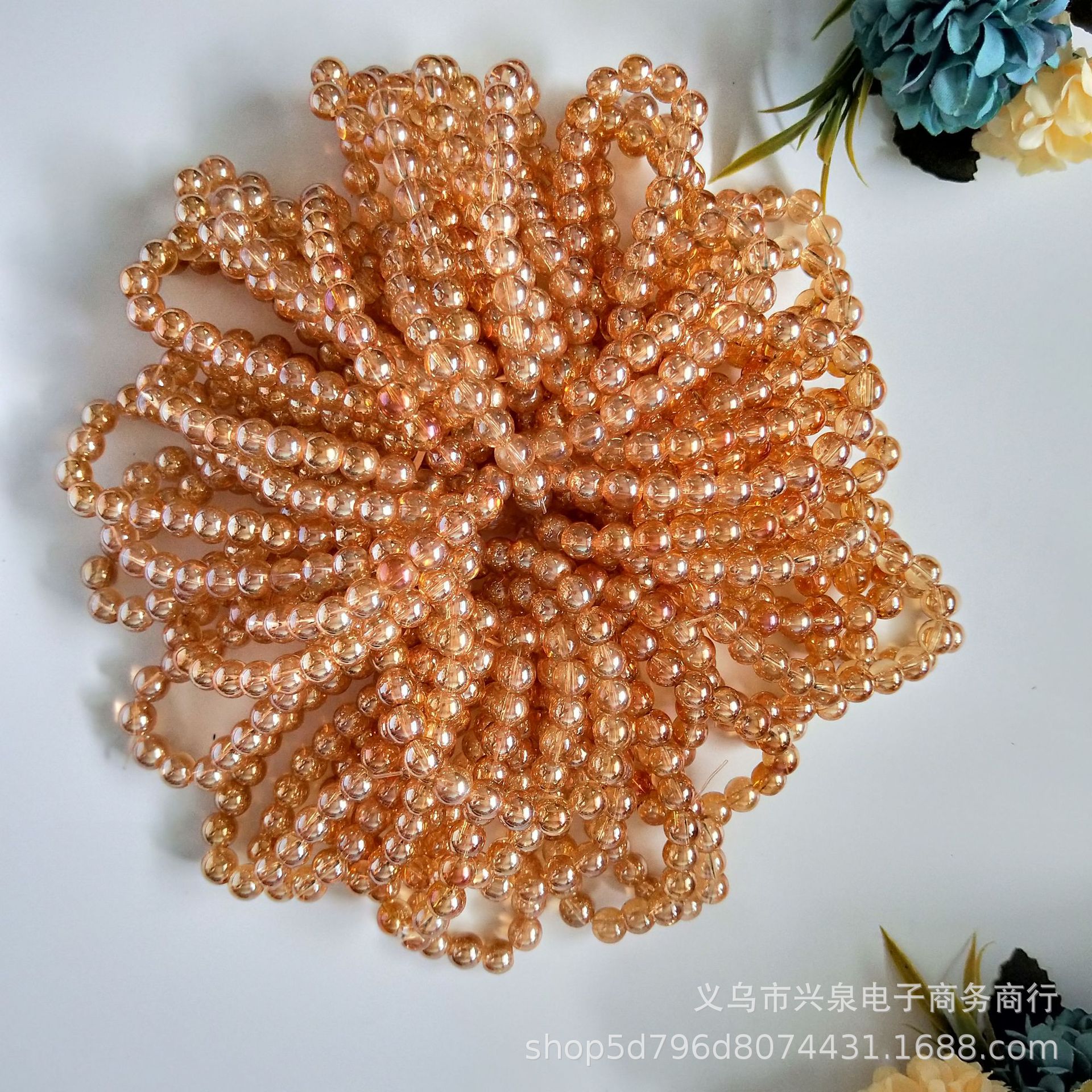【 Zone 1-5 】8# Golden Bracelet 50/ String of Golden bracelet 8# Glass Bracelet Golden Bracelet 1 yuan Accessory 1 yuan 2 yuan supply pic 2