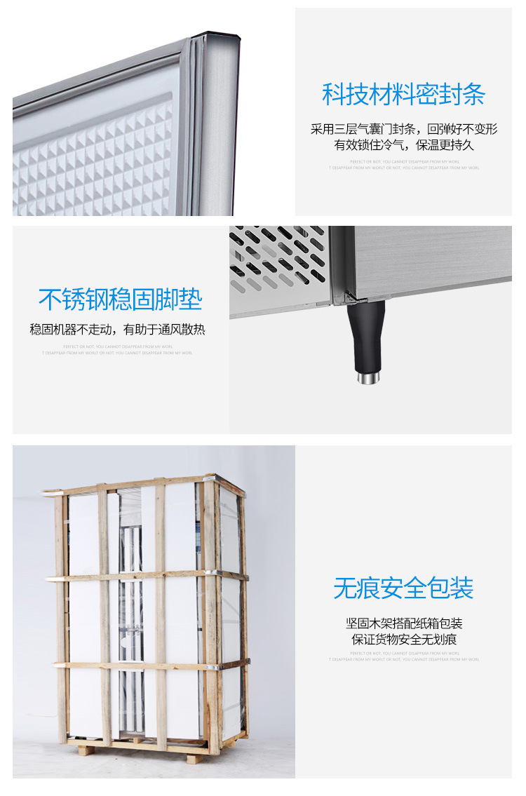 Refrigeration workbench, refrigerator, commercial kitchen, milk tea shop, flat cooling operation table, cold cabinet, freezer, copper tube refrigeration pic 11