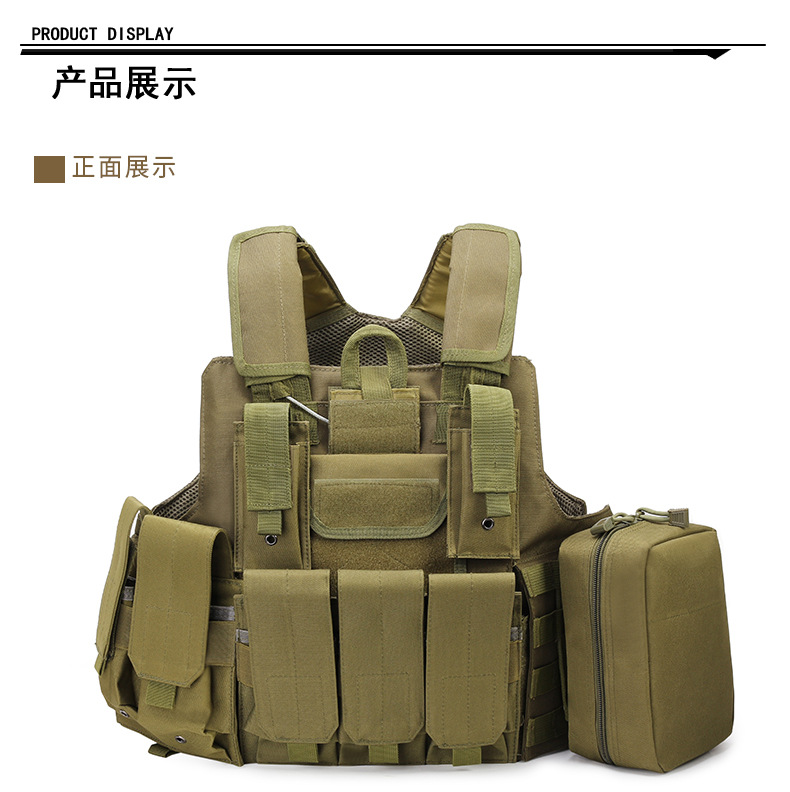 Yitu Military Enthusiast Amphibious Combat Multi-functional quick-release Black camouflage sports outdoor tactical vest and vest pic 6