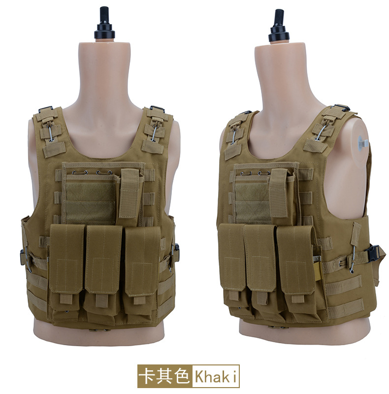Yitu Tactical vest, anti-explosion Special training, PUBG vest, multi-functional vest, CS camouflage vest, training uniform pic 26