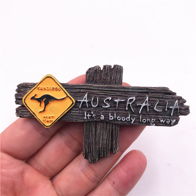 Australian Sydney and Melbourne logo refrigerator sticker resin magnetic creative tourism souvenir export 3D stereoscopic pic 8
