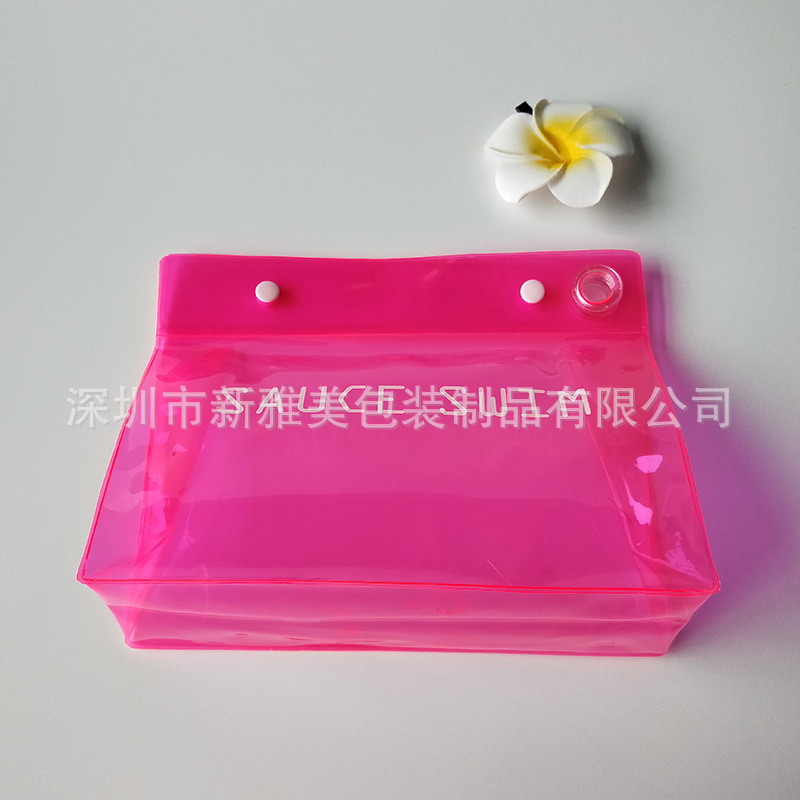 The manufacturer supplies pvc three-dimensional bags, cosmetic bags, pvc snap bags, and pvc underwear and clothing packaging bags that can be printed pic 6