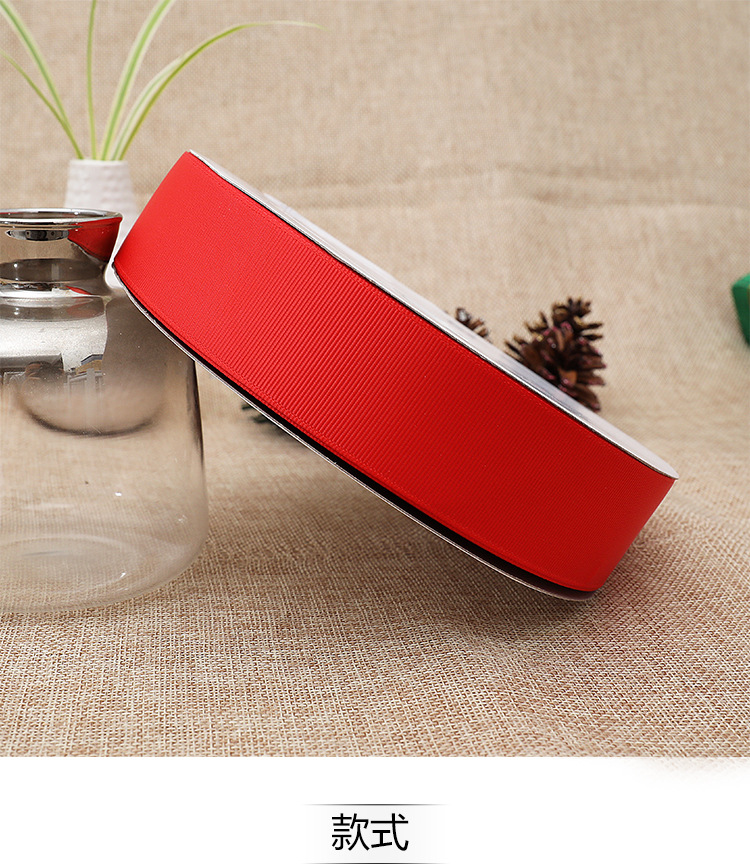 Tianmei 0.6-5CM wide red threaded tape, red ribbon, silk fabric ribbon, polyester tape, packaging woven tape, colored tape pic 5