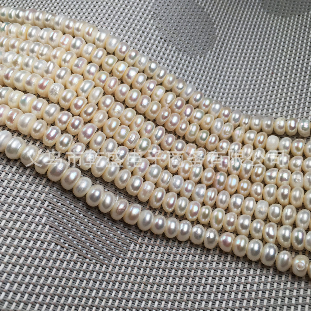 天然淡水珍珠串珠隔离珠打孔散珠珠宝制作DIY项链手链配件详情5