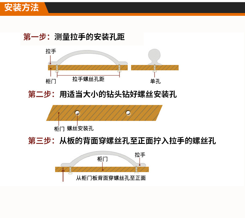 欧卡丽抽屉门窗橱柜锌合金复古拉手咖啡猫眼拉手黑棕玉石拉手详情42