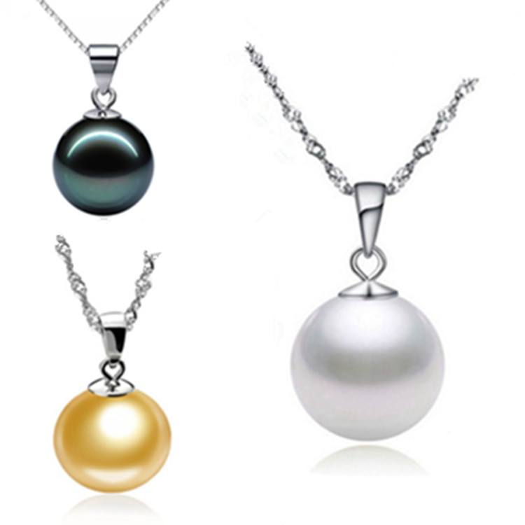 Серебряное колье S925 с цепочкой из бижуса, украшенное модным украшением с натуральным черным жемчугом pic 10