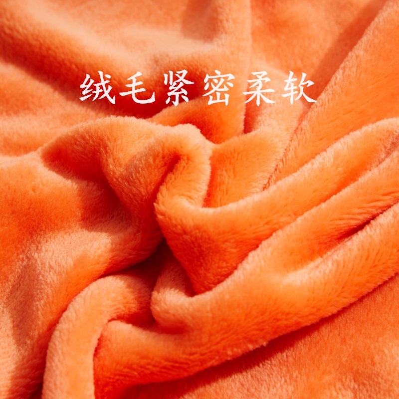 Factory wholesale solid-color blankets, coral velvet blankets, Zifalai velvet gifts, yoga cover blankets, and flannel blankets pic 9