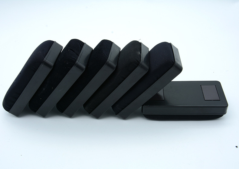 Black shell and black cloth bulk board eraser, office, teaching and learning stationery, easy to wipe, leaving no trace, whiteboard, magnetic and anti-slip pic 9