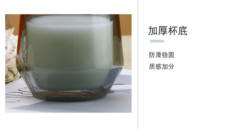 Double-layer colored glass cups, tea brewing cups, household drinking cups, multiple specifications available, high borosilicate heat-resistant milk cups pic 12