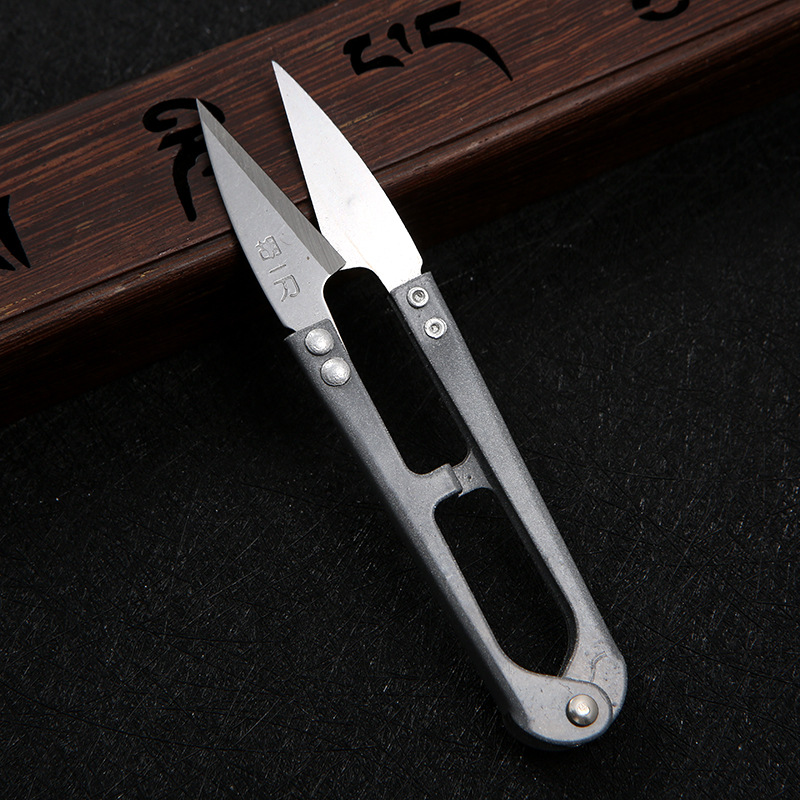 胡一刀小剪刀 家用u型线头剪 弹簧剪工业裁缝尖剪子 迷你纱剪批发详情8