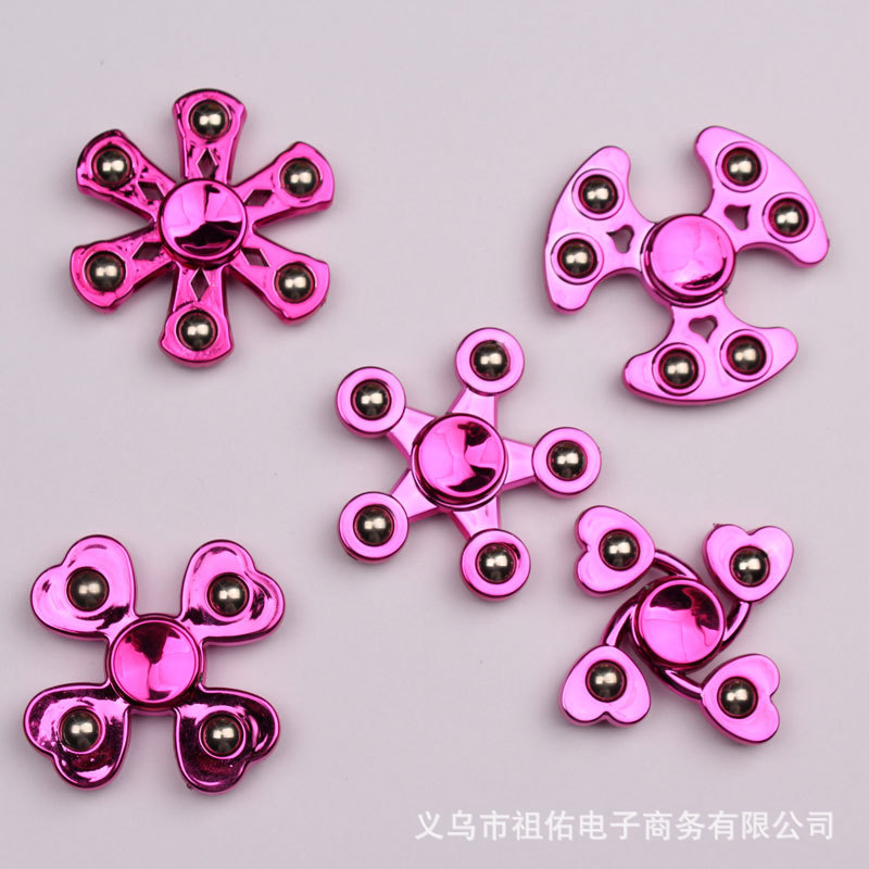 电镀钢珠迷你指尖陀螺塑料指间小陀螺地摊跑江湖展会儿童玩具批发详情10