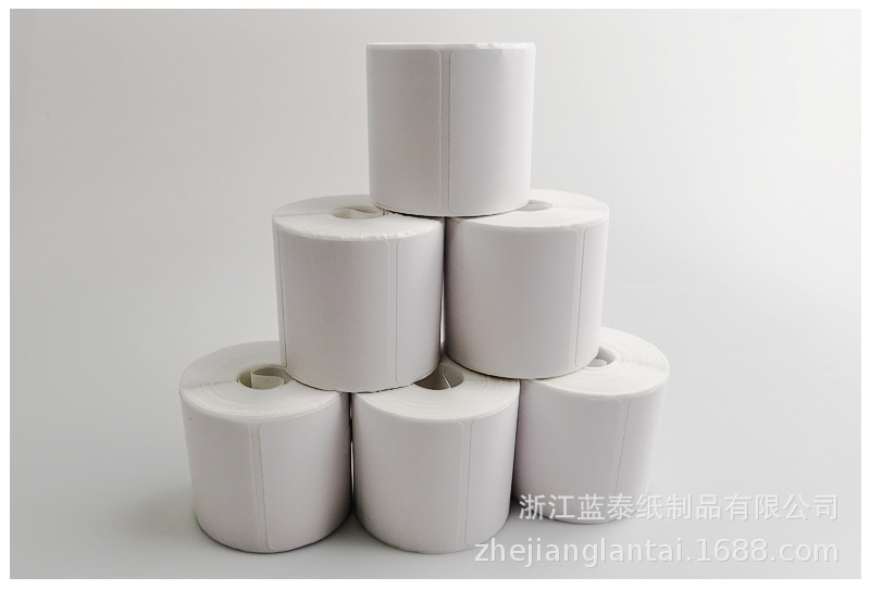 In-stock three-proof thermal paper label roll self-adhesive printing logistics express station waybill thermal printing paper pic 26