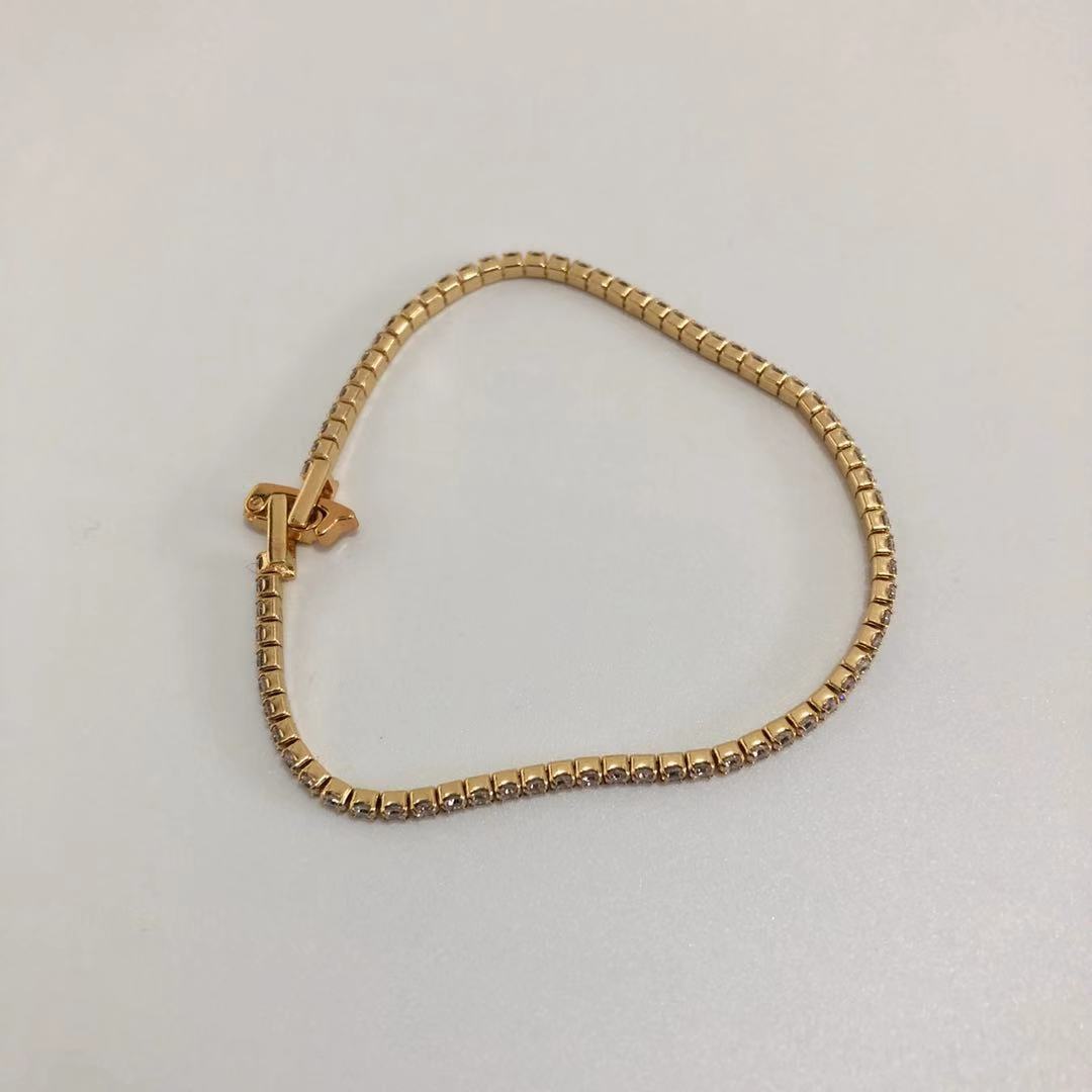 欧美法式时髦百搭ins风时尚简约精致锆石手链女小巧叠戴轻奢详情7