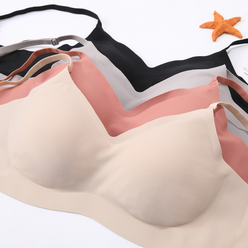 日本无痕内衣胸罩女聚拢舒适美背纯色透气莫代尔收副乳u型文胸详情16
