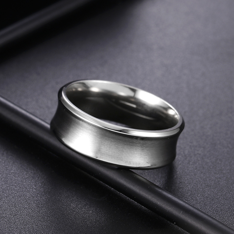 跨境货源 首漫饰品厂批发首饰 男士个性钛钢戒指男款饰品一件代发详情5
