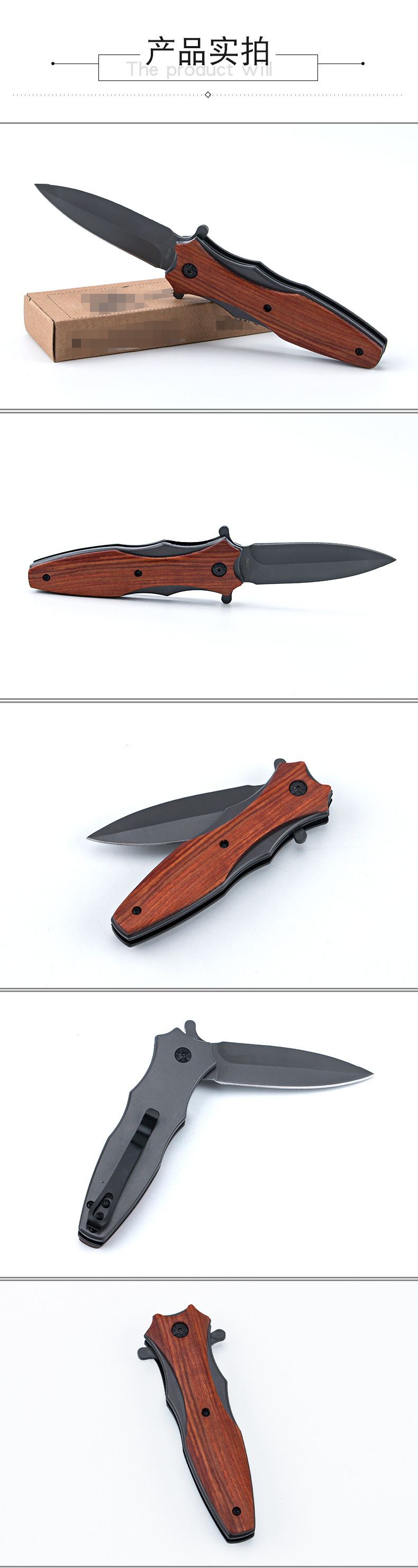 Outdoor folding knife DA133 Camping tactical knife, high-hardness self-defense mini knife, multi-functional survival knife pic 3