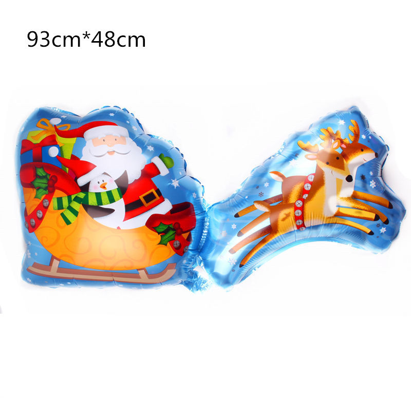 New Santa Claus Christmas tree aluminum film balloon Snowman Christmas atmosphere decoration aluminum film balloon pic 27
