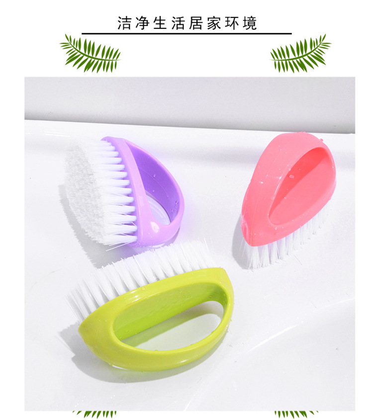 Daily necessities multi-purpose laundry brush with handle, candy-colored plastic laundry brush, candy-colored shoe cleaning brush pic 14