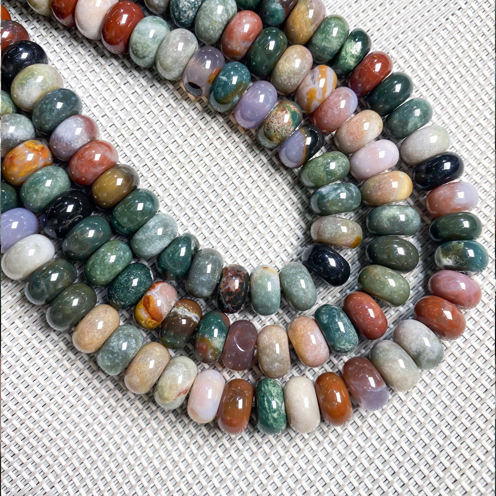 6*10mm天然石水晶算盘珠散珠DIY手链饰品定位珠隔片串珠半成品详情12