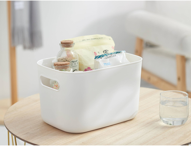 网红日式桌面收纳盒抗摔塑料衣物整理箱食品级加厚厨房冰箱储物盒详情6