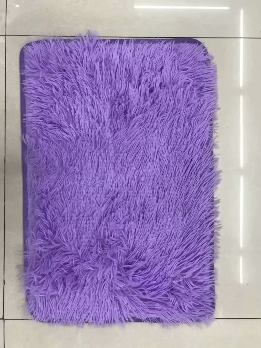 Color sólido monocromo pelo fino pelo largo fruta verde cama dormitorio ventana del viento cojín puerta cojín absorbente baño pic 23
