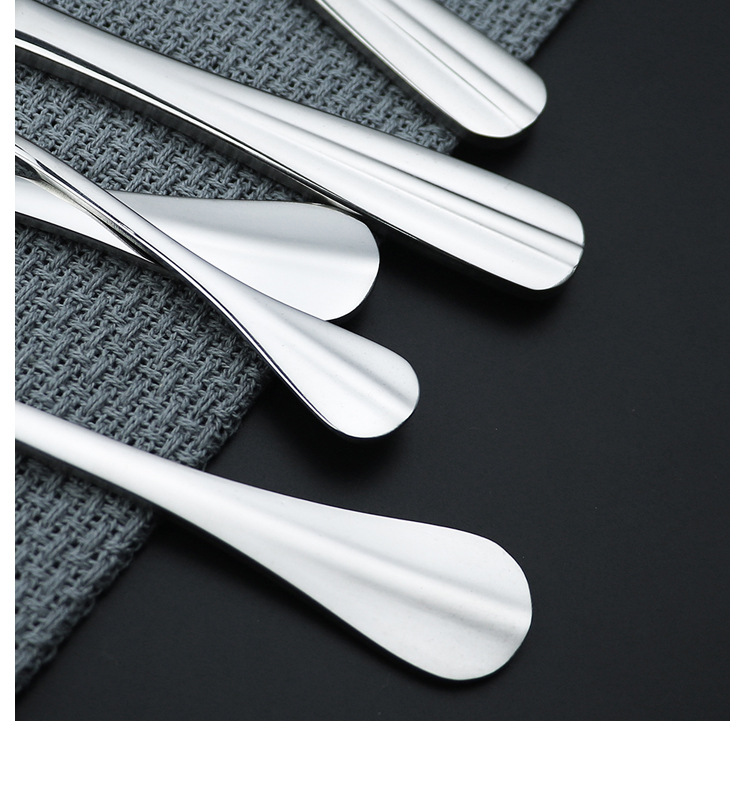 不锈钢状元牛排刀叉西餐具酒店沙拉公用勺冰勺甜品雪糕咖啡勺圆匙详情14