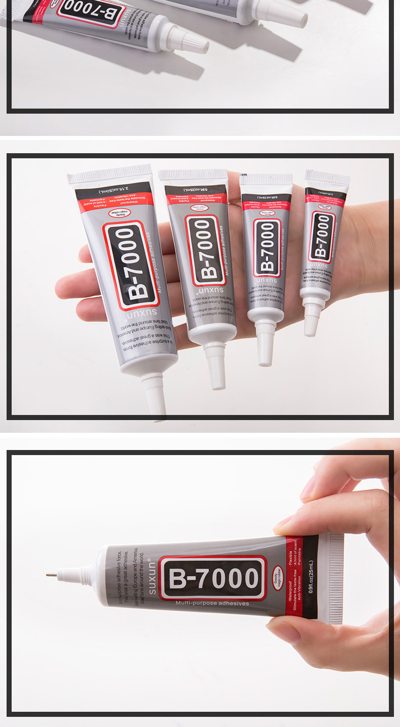 Foreign trade export transparent B-7000 toothpaste glue, diamond glue, DIY jewelry, mobile phone diamond glue, softening glue, waterproof pic 7