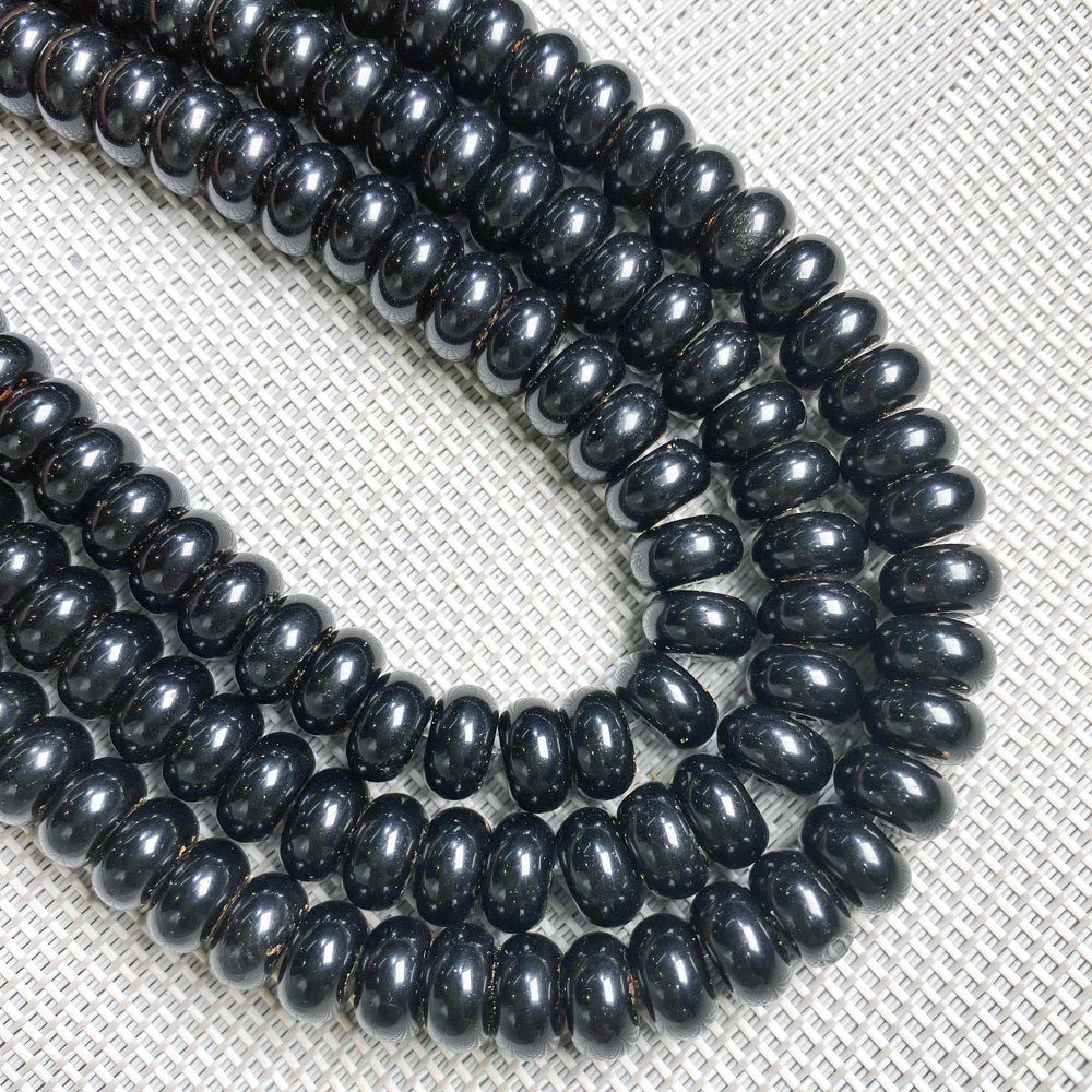 6*10mm天然石水晶算盘珠散珠DIY手链饰品定位珠隔片串珠半成品详情25