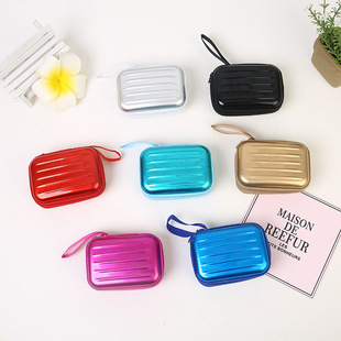 Mini and cute canvas zipper, candy-colored, soft and durable coin case, Korean version with large capacity pic 24