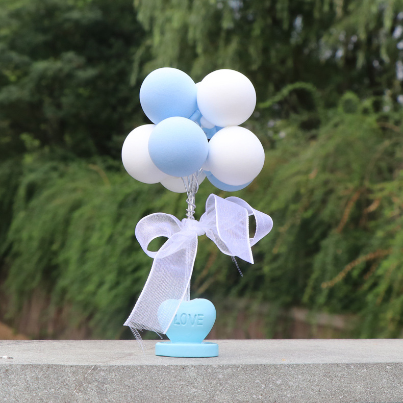 Wholesale of cute, creative and personalized macaron-colored car decorations for car ornaments, love declaration balloons, and car interiors pic 13