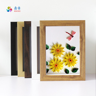 美式简约相框6寸7寸8寸书法摆件A4摆台影楼婚纱照挂墙8开画框批发详情21