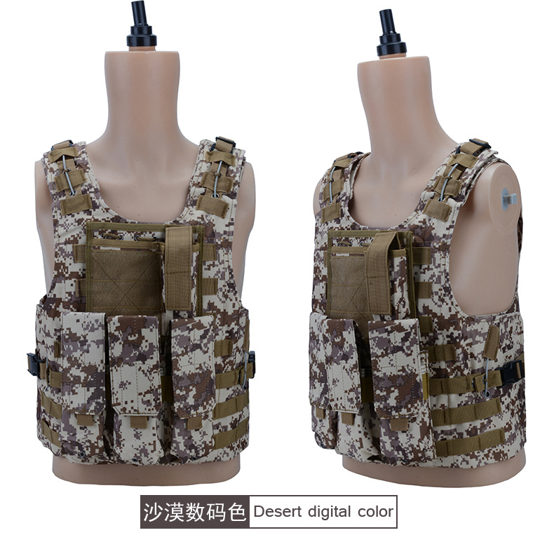 Yitu Tactical vest, anti-explosion Special training, PUBG vest, multi-functional vest, CS camouflage vest, training uniform pic 19