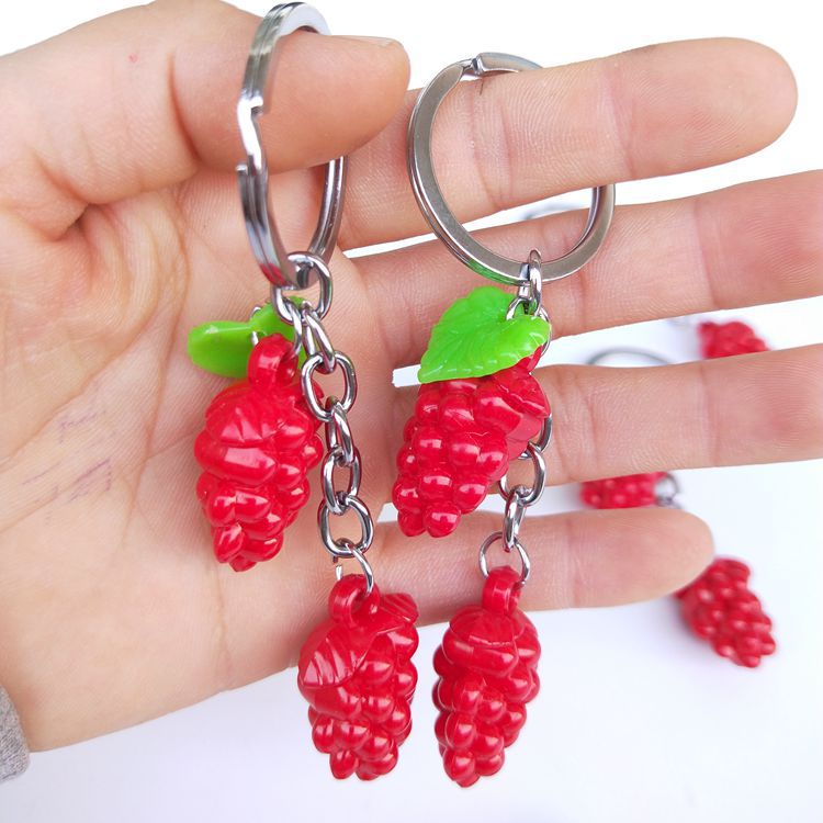 【 Zone 1-5 】 Red grape pendants 100 yuan per pack 2000 yuan per box 1 yuan store grape pendants, key pendants Red grape key pendants, key rings 1 yuan wholesale pic 3