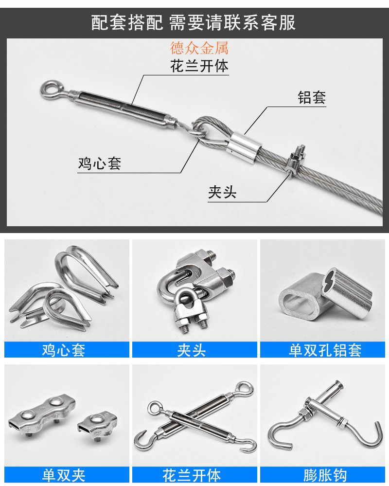 304彩色包塑钢丝绳不锈钢丝绳晾衣绳钓鱼线首饰线渔具钢丝线厂家详情21