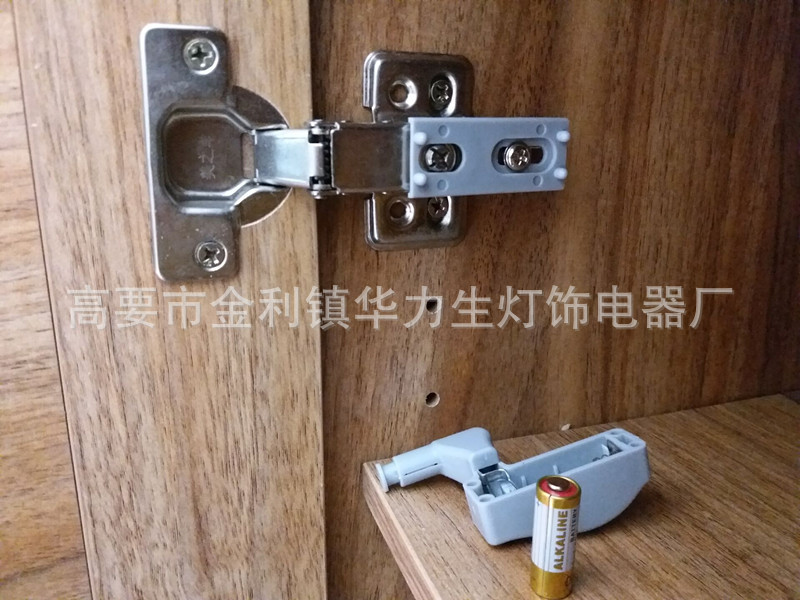 触碰感应橱衣柜LED铰链灯 跨境电商现货暖白光柜门合页灯 pic 17